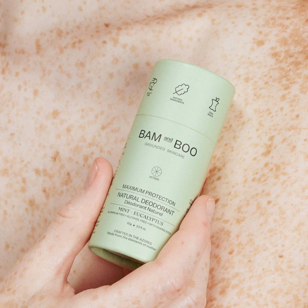 Desodorizante Natural de Máxima Proteção Menta 65gr-BAM and BOO