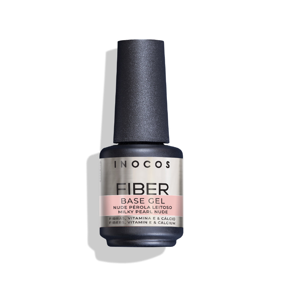 Base de Verniz Gel INOCOS Fiber Nude Pérola