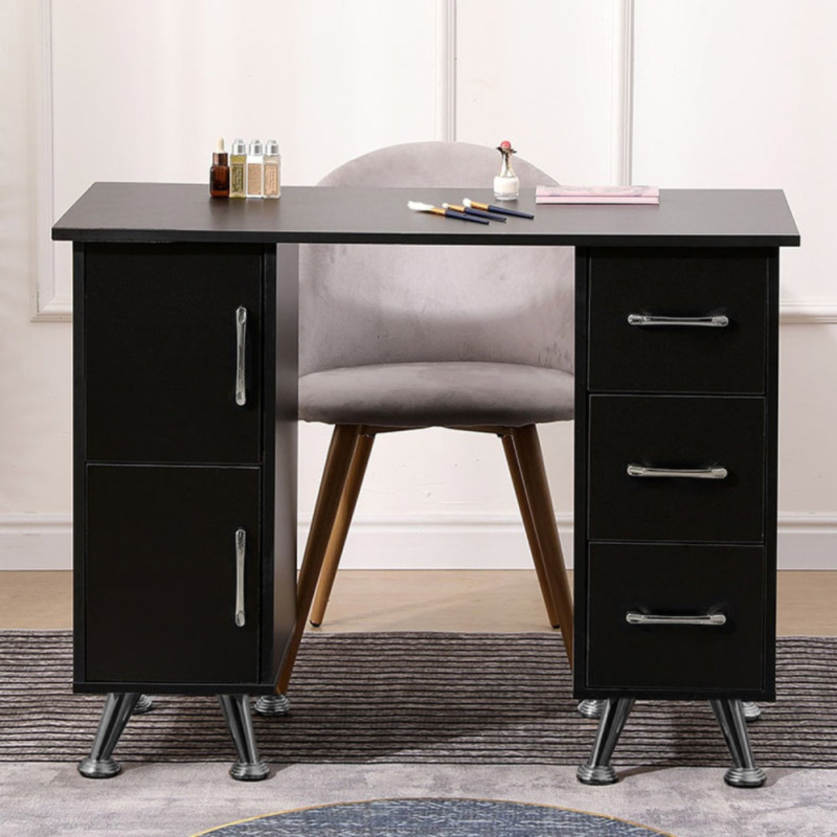 Mesa de Manicure 120 cm com Gavetas para Estúdio & Escritório