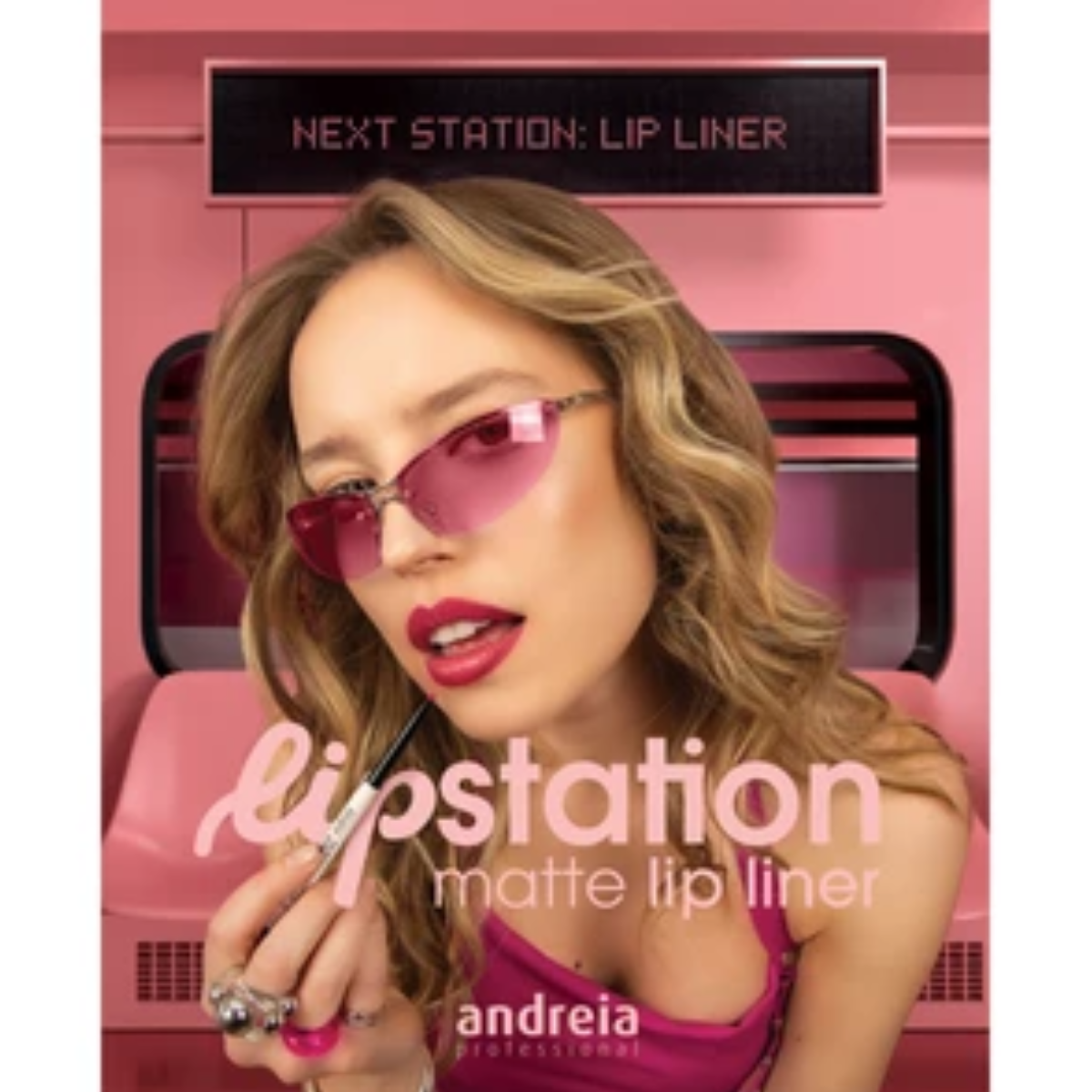 Andreia Lip Station Matte Lip Liner Lápis De Lábios Mate 02 Red