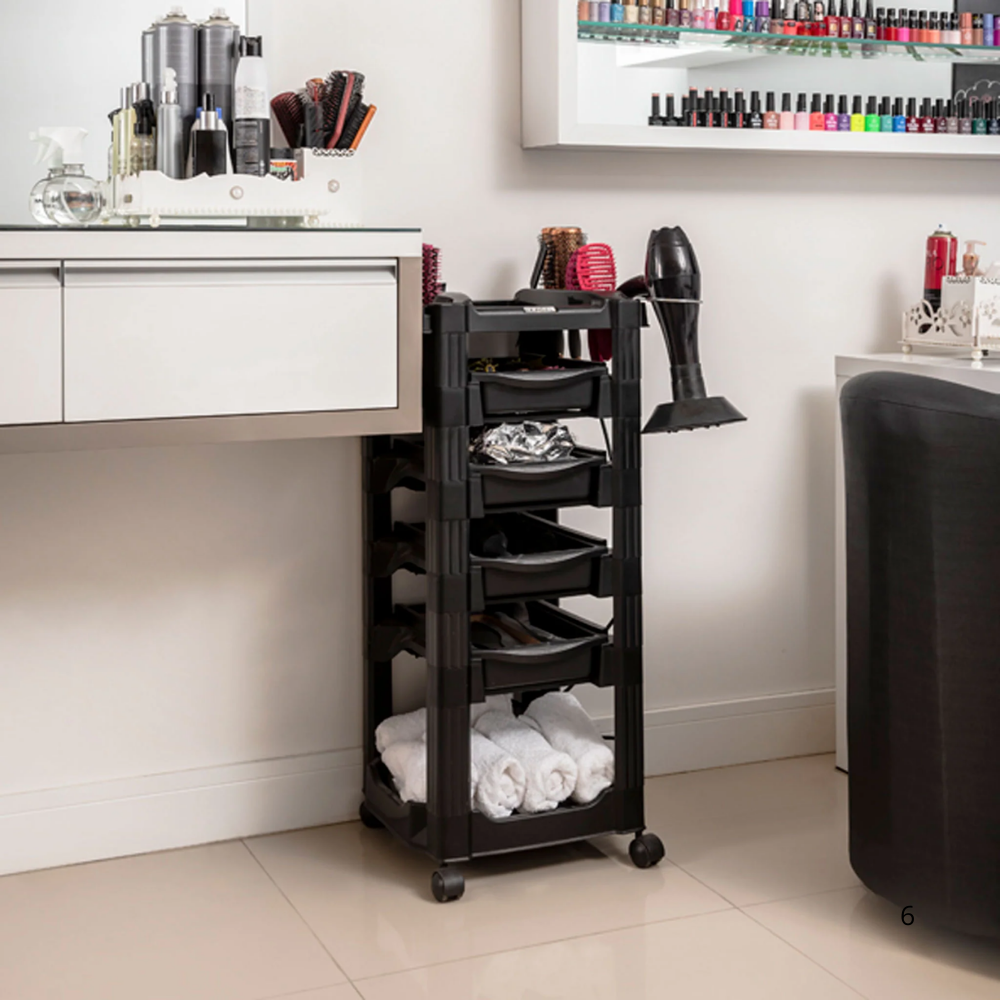 Mesa Ajudante de Cabeleireiro BS Preto NG-ST008