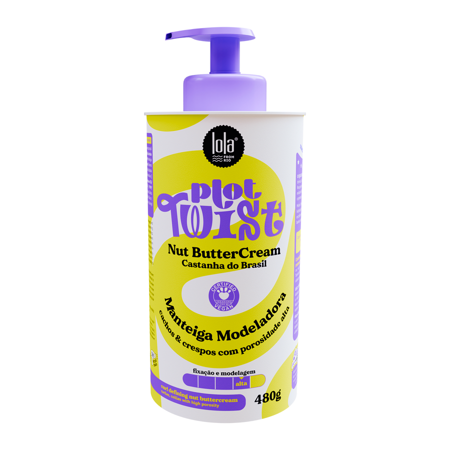 Lola Plot Twist Nut ButterCream 480 g — embalagem original, fotografia oficial
