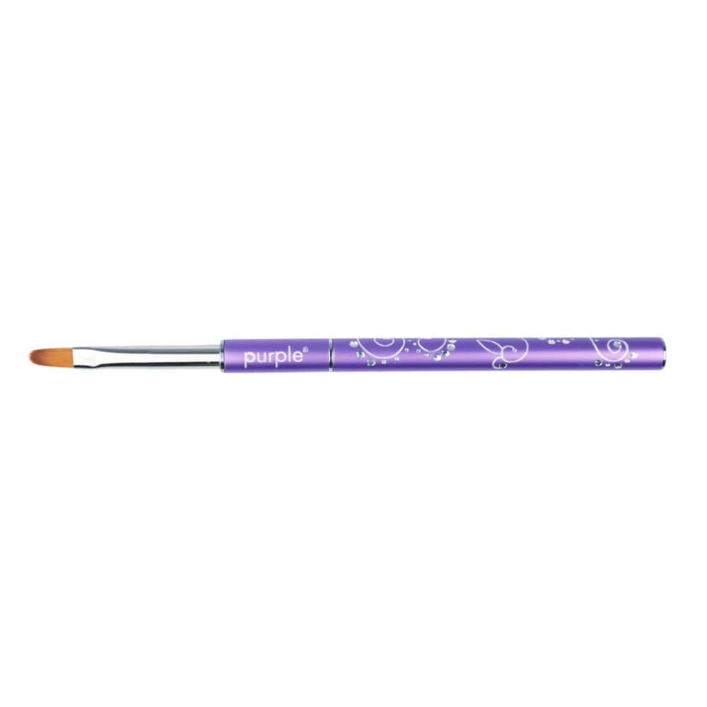Pincel Nylon Oval Gel #6 - Purple