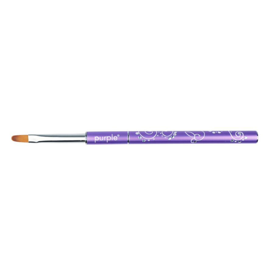 Pincel Nylon Oval Gel #6 - Purple