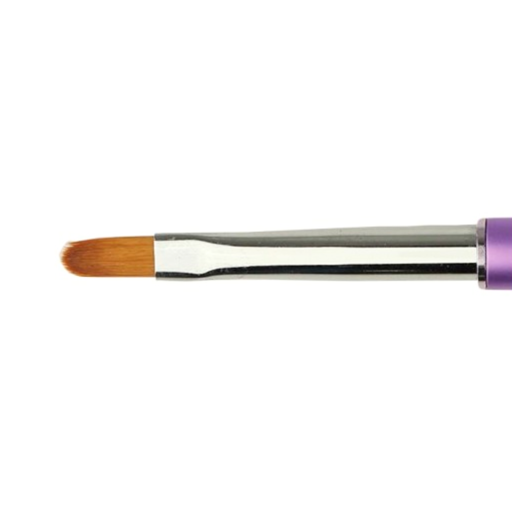 Pincel Nylon Oval Gel #6 - Purple