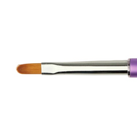 Pincel Nylon Oval Gel #6 - Purple