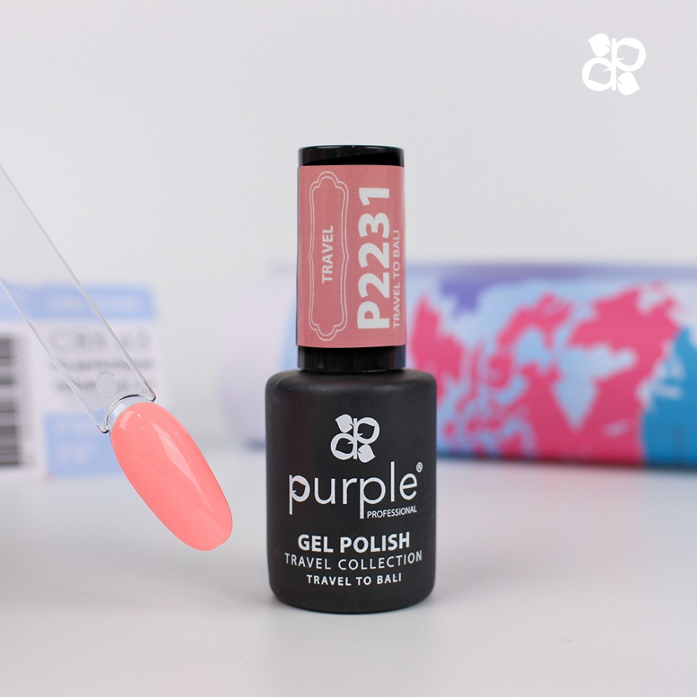 Gel Polish Travel To Bali 10ml - Purple