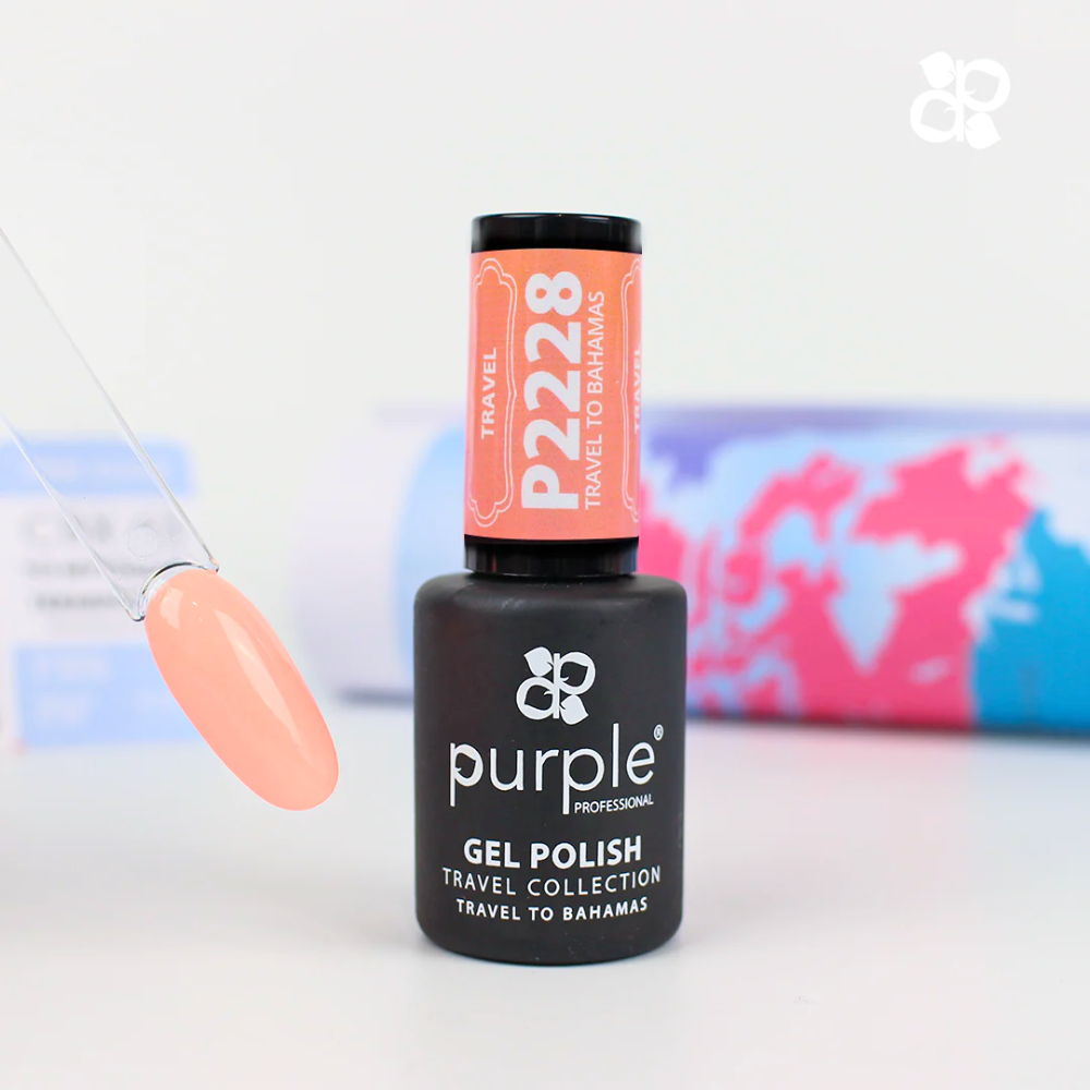 Gel Polish Travel To Bahamas 10ml - Purple