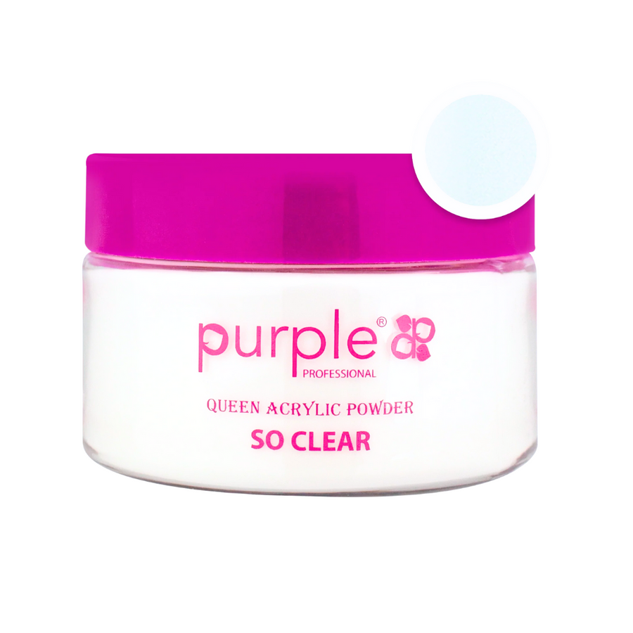 Purple -Queen Acrylic Powder so Clear 50gr