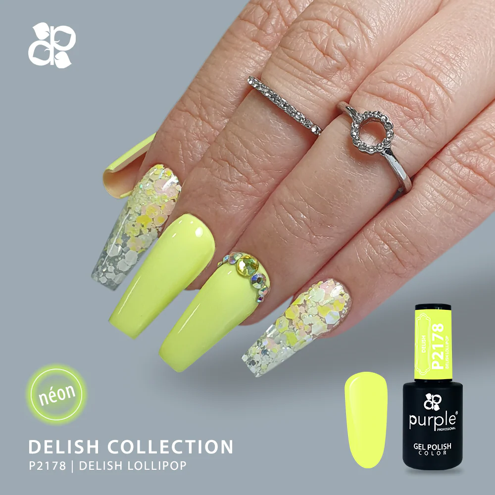 Gel Polish Delish Lollipop 10ml - Purple