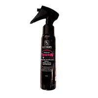 Kerasan Extrato de Triorin 70mL, frasco preto com spray. Com Minoxidil e Biotina, fortalece o cabelo e a barba.