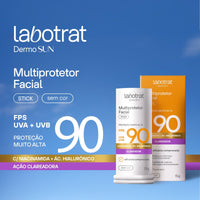 Labotrat Dermo Sun — Multiprotetor Stick Incolor FPS 90 15 g