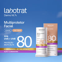 Labotrat Dermo Sun — Multiprotetor Stick Bege Claro FPS 80 15 g