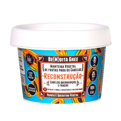 Lola Be(M)Dita Ghee Máscara Reconstrução Papaya E Queratina Vegetal 100g