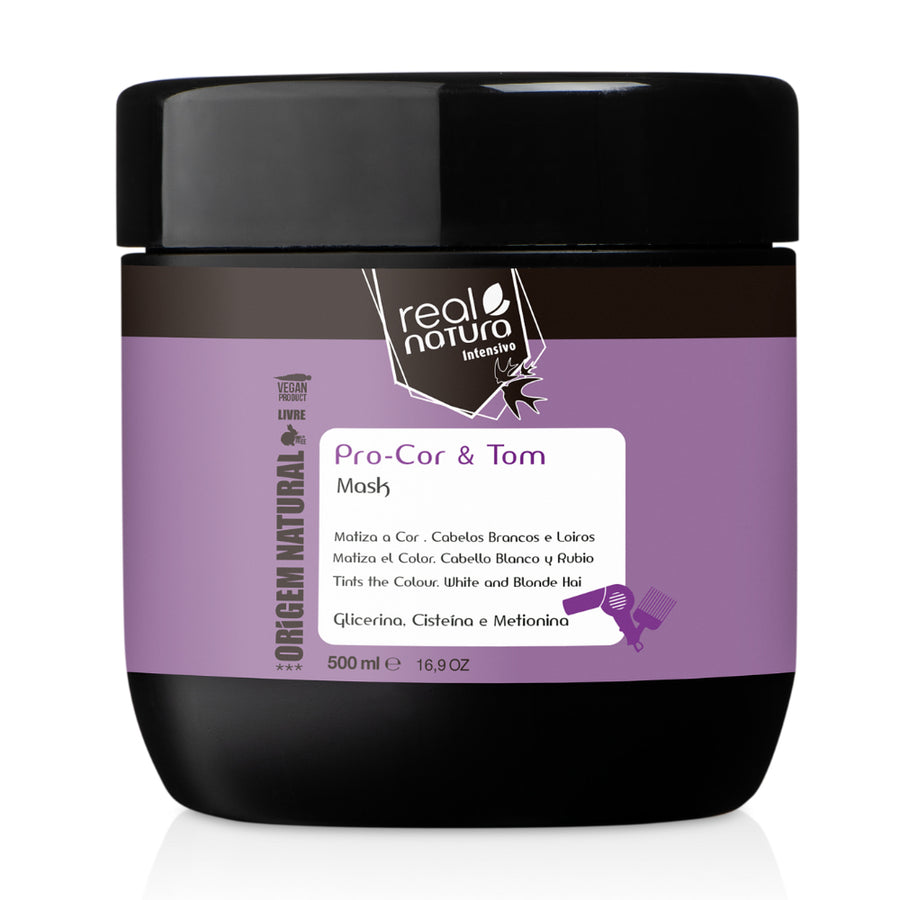 Real Natura Máscara Pro-Cor & Tom Matizante 500ml