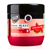 Real Natura Máscara Super Hair Food Melancia, Vitamina A+C 500ml
