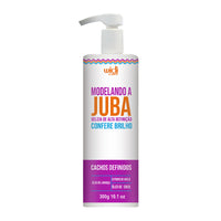 Widi Care Modelando a Juba 300g, frasco branco com pump. Geleia de alta definição para cachos definidos e com brilho.