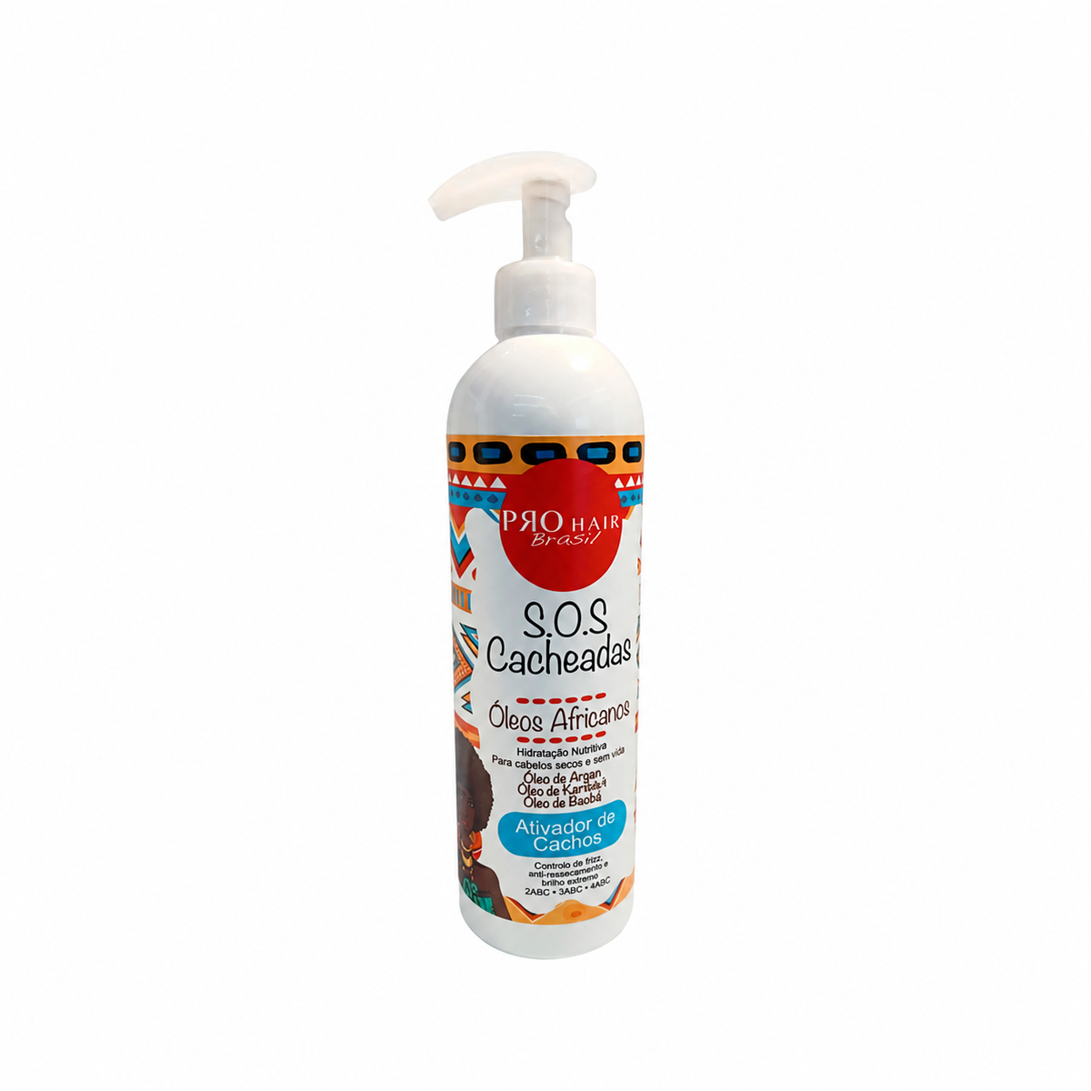 Pro Hair Brasil SOS Cacheadas Ativador Óleos Africanos 500 ml