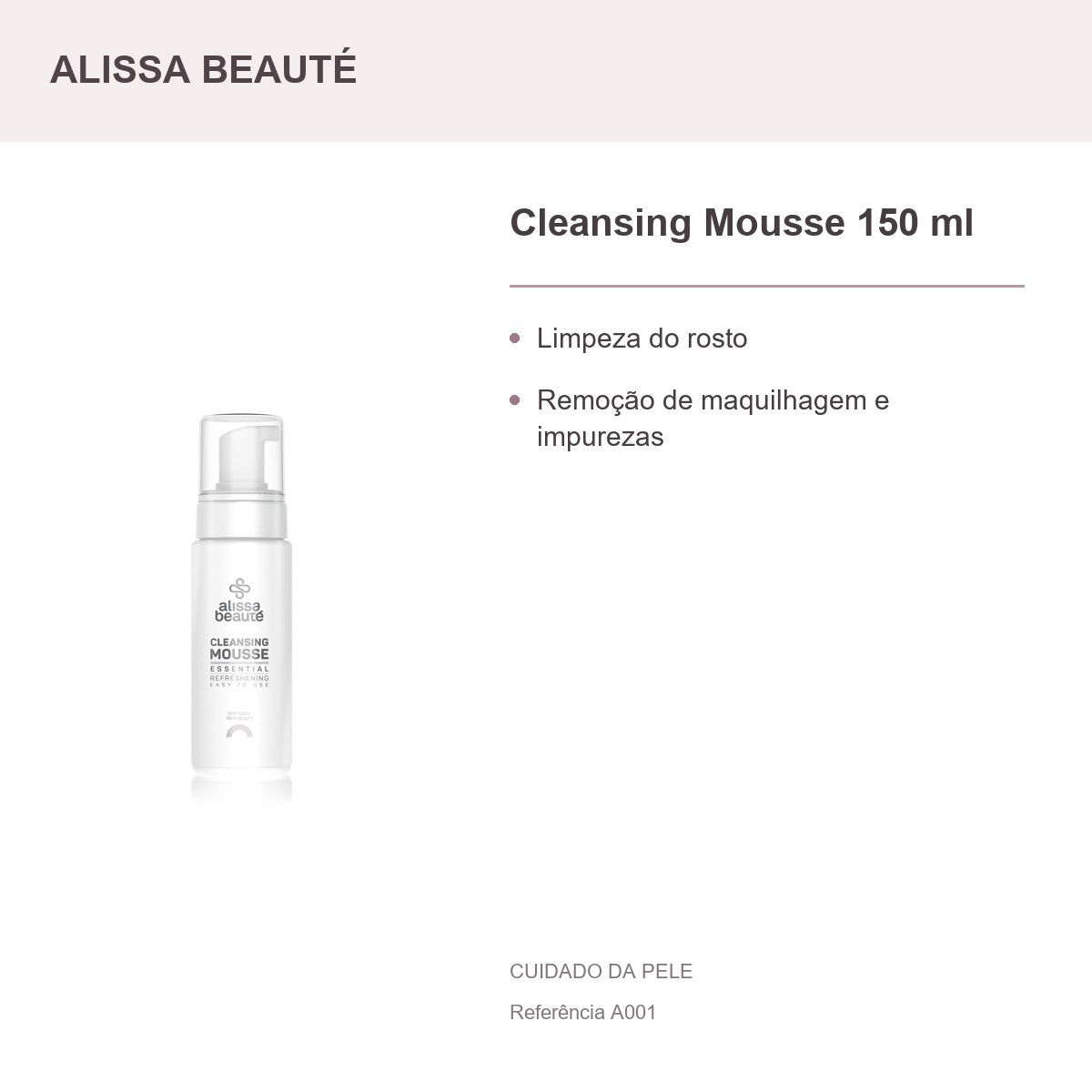 Cleansing Mousse 150 ml - Alissa Beauté — presentation and benefits