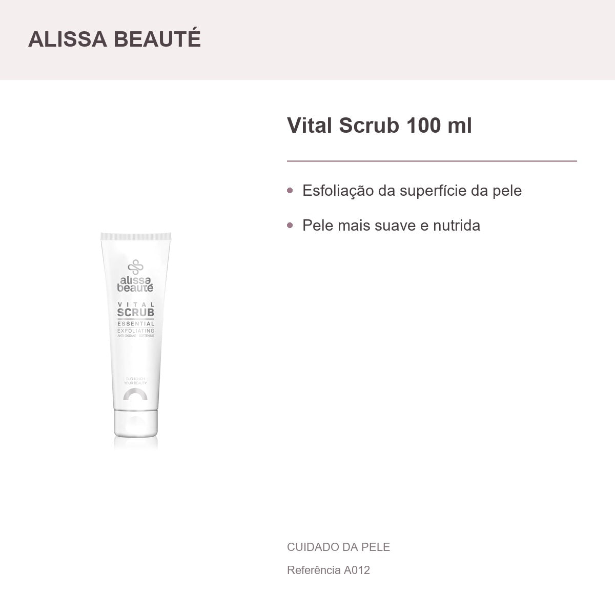 Vital Scrub 100 ml - Alissa Beauté — presentación y beneficios