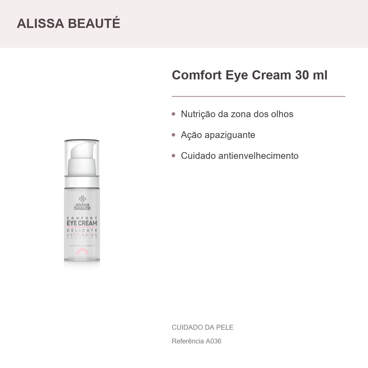 Comfort Eye Cream 30 ml - Alissa Beauté — presentación y beneficios