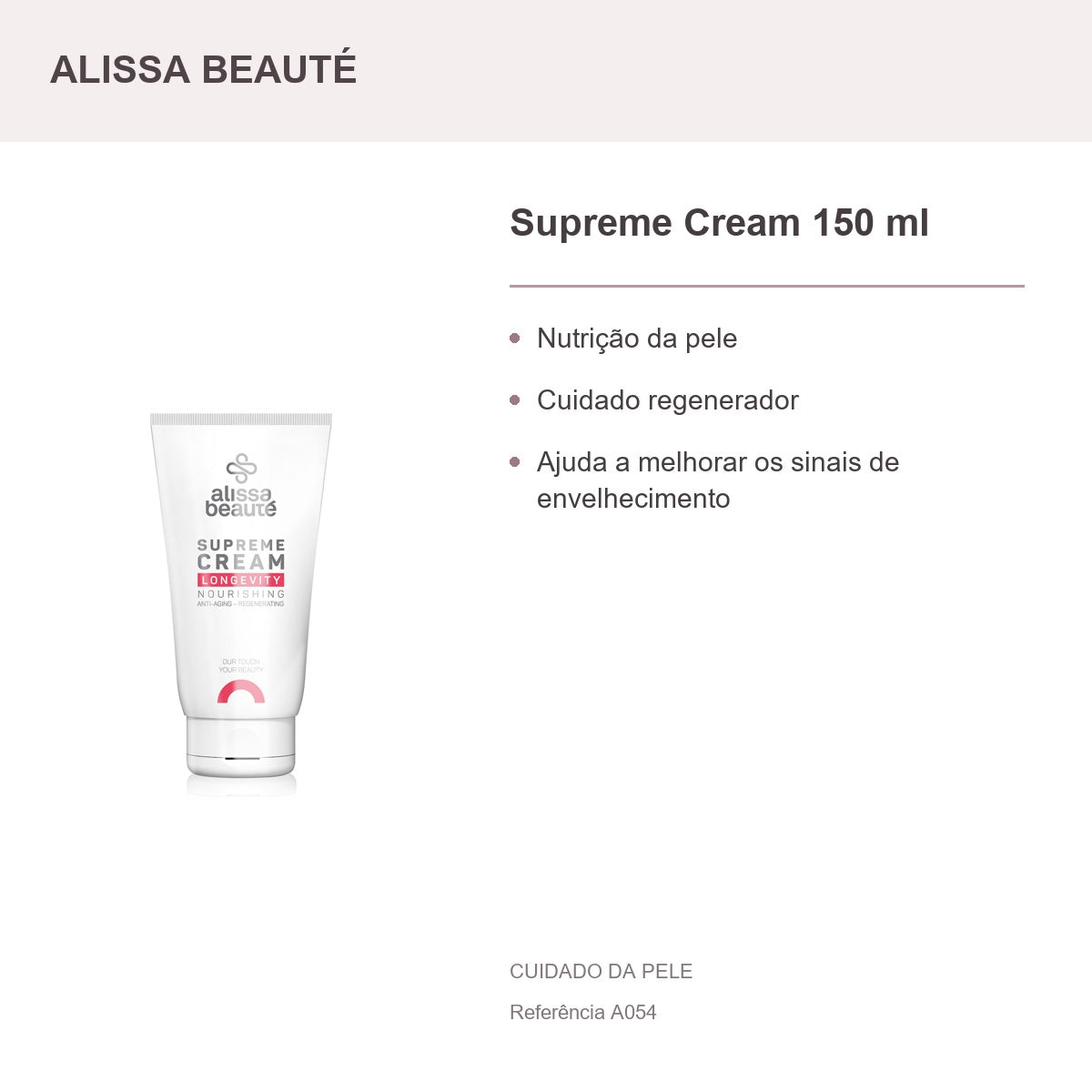 Supreme Cream 150 ml - Alissa Beauté — presentación y beneficios