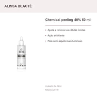 Chemical peeling 40% 50 ml - Alissa Beauté — apresentação e benefícios