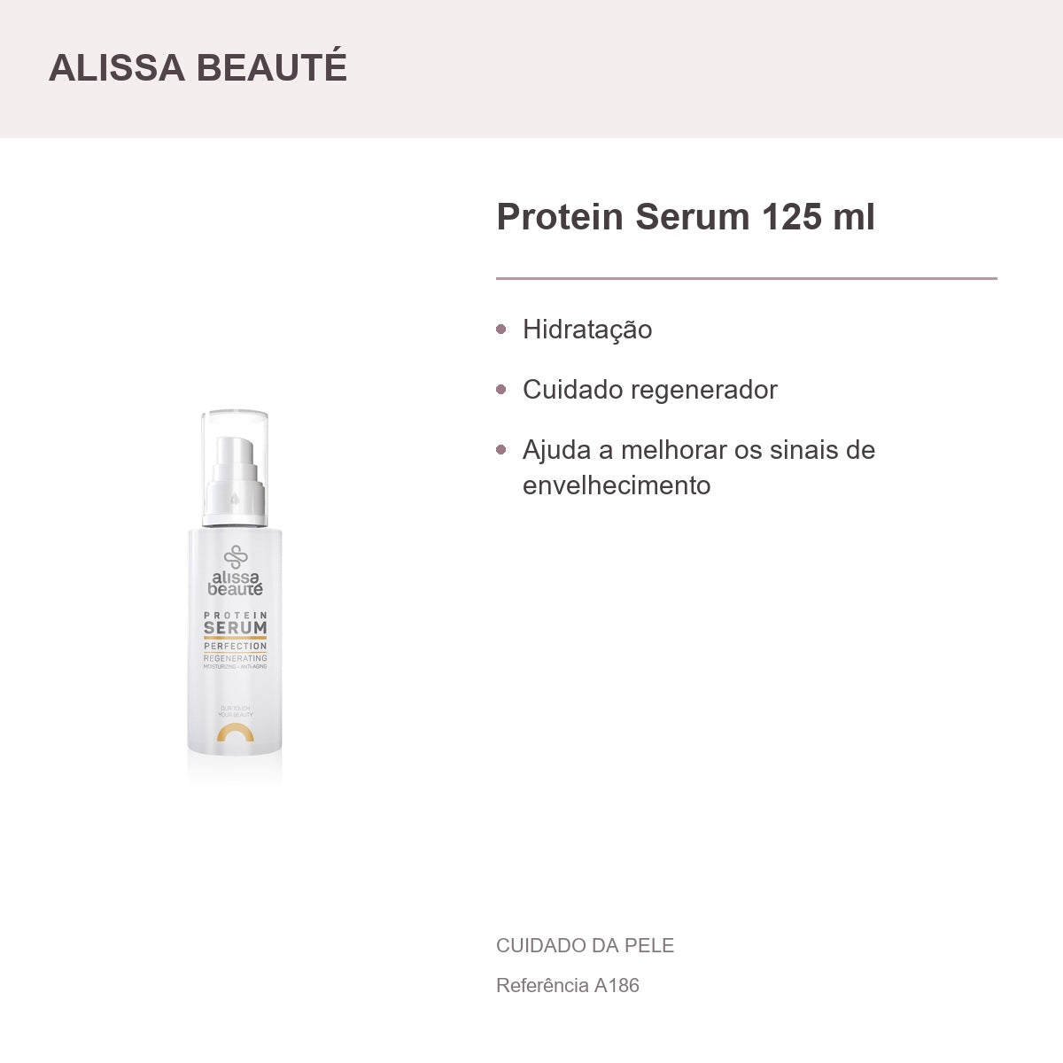 Protein Serum 125 ml - Alissa Beauté — apresentação e benefícios