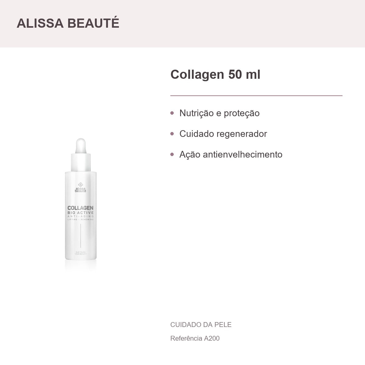 Collagen 50 ml - Alissa Beauté — apresentação e benefícios