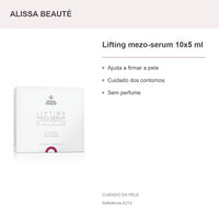 Lifting mezo-serum 10x5 ml - Alissa Beauté — apresentação e benefícios