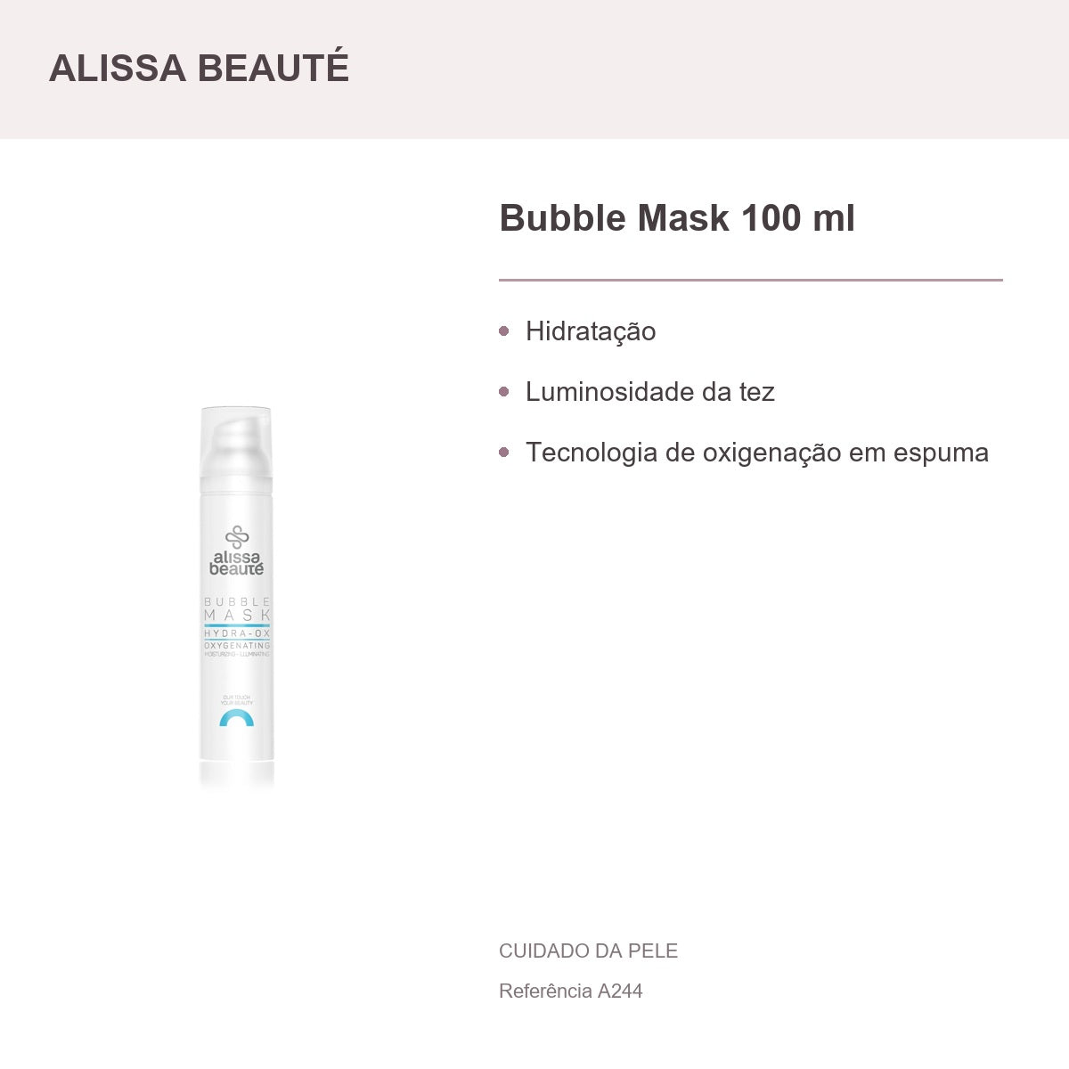 Bubble Mask 100 ml - Alissa Beauté — presentación y beneficios
