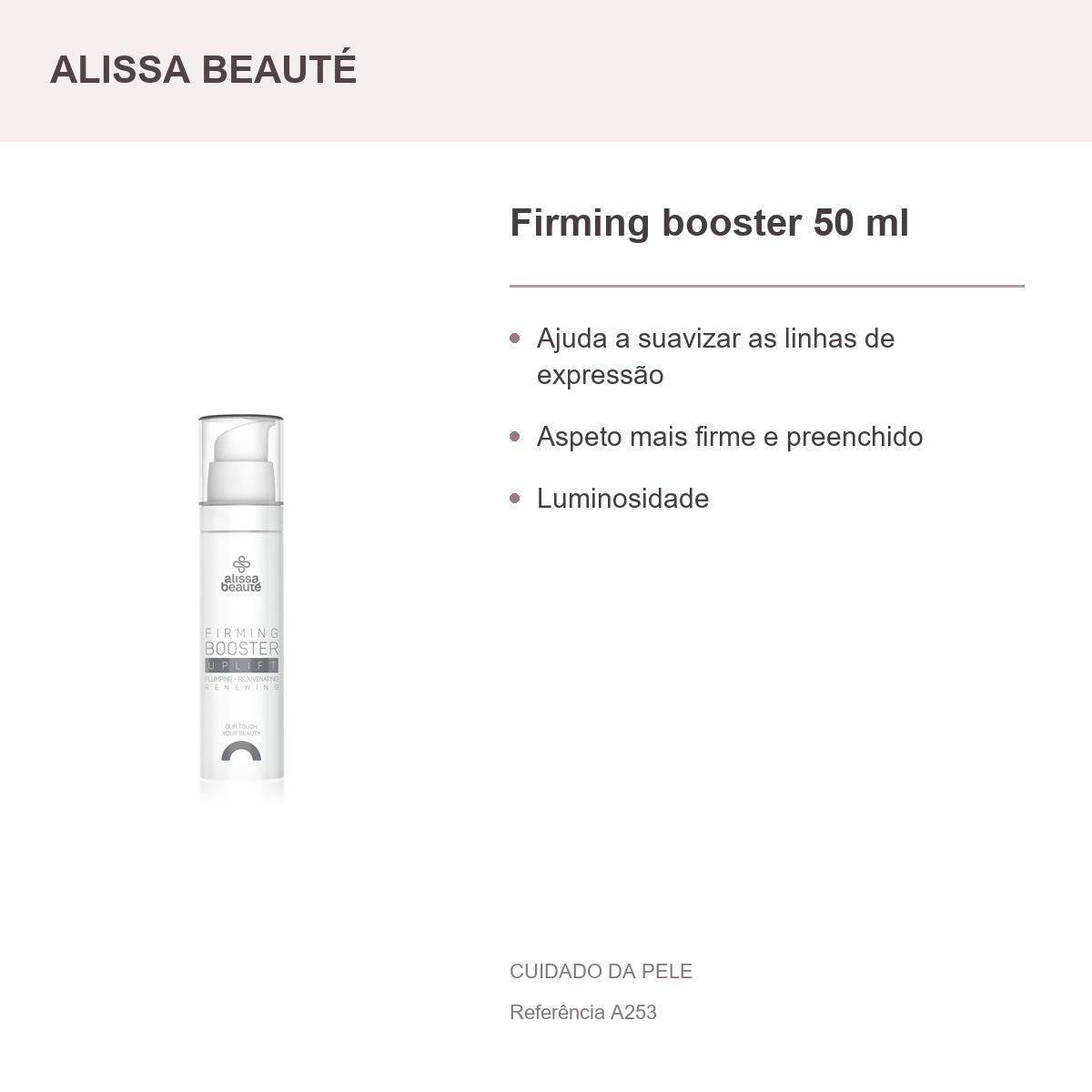 Firming booster 50 ml - Alissa Beauté — presentación y beneficios