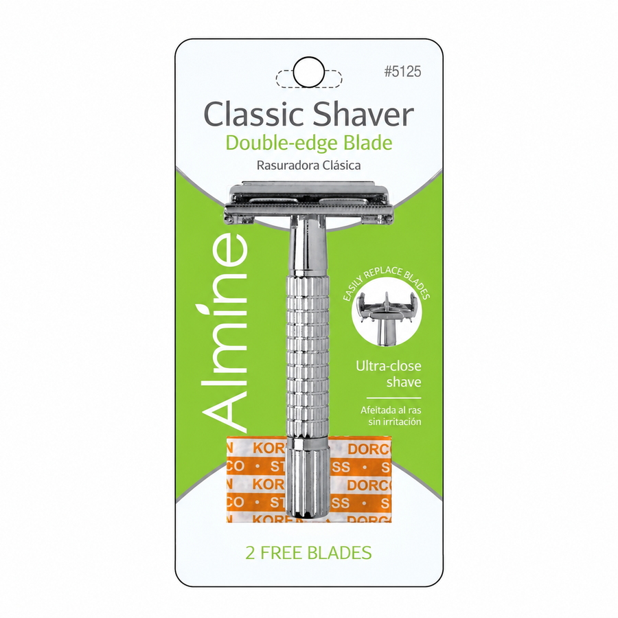 Almine Classic Shaver 5125 Sicherheitsrasierer mit 2 Klingen