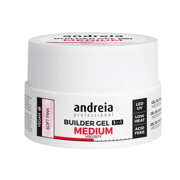 Andreia Builder Gel Viscosidad Media Rosa Suave 22g
