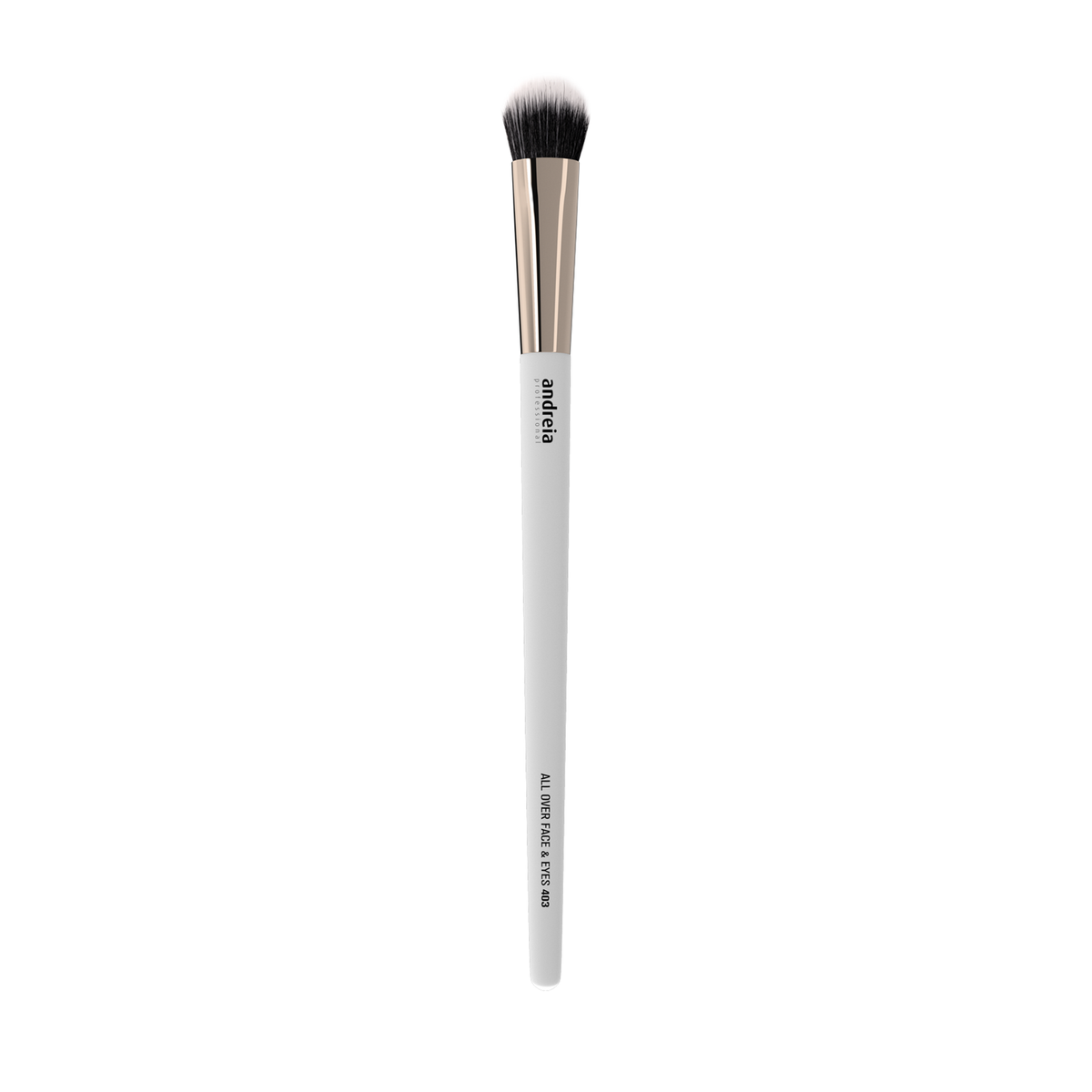Andreia Pincel Duo Fiber All Over Face & Eyes 403 — vista integral sobre fundo branco