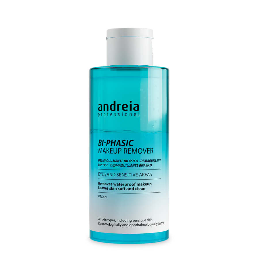 Andreia Desmaquilhante Bifásico 150 ml — embalagem sobre fundo branco