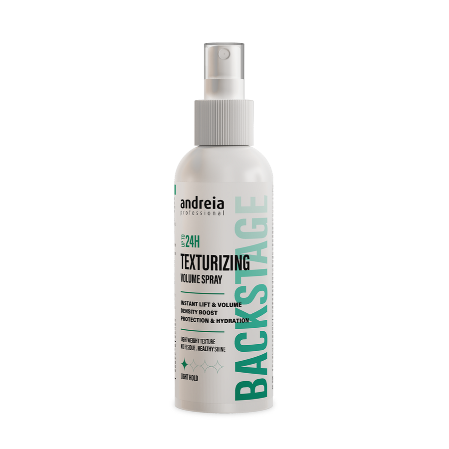 Andreia Backstage Spray Texturizante de Volume 150 ml — embalagem original sobre fundo branco