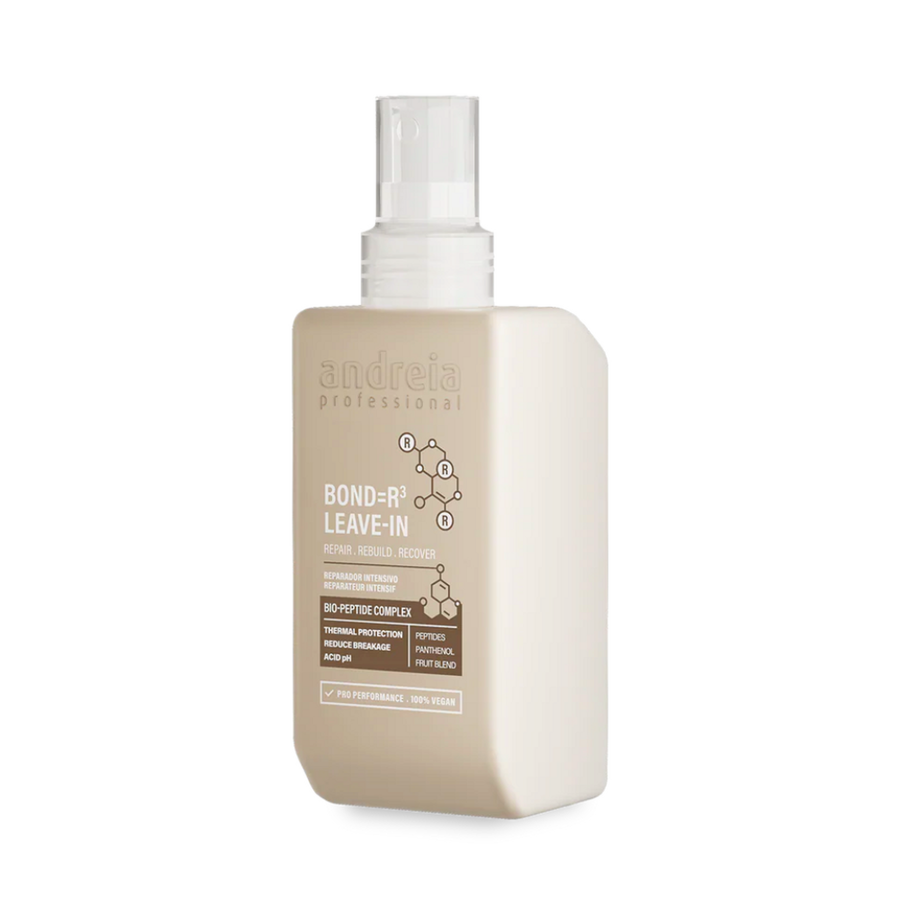 Andreia BOND=R³ Leave-In Reparador 100 ml — embalagem completa em fundo branco