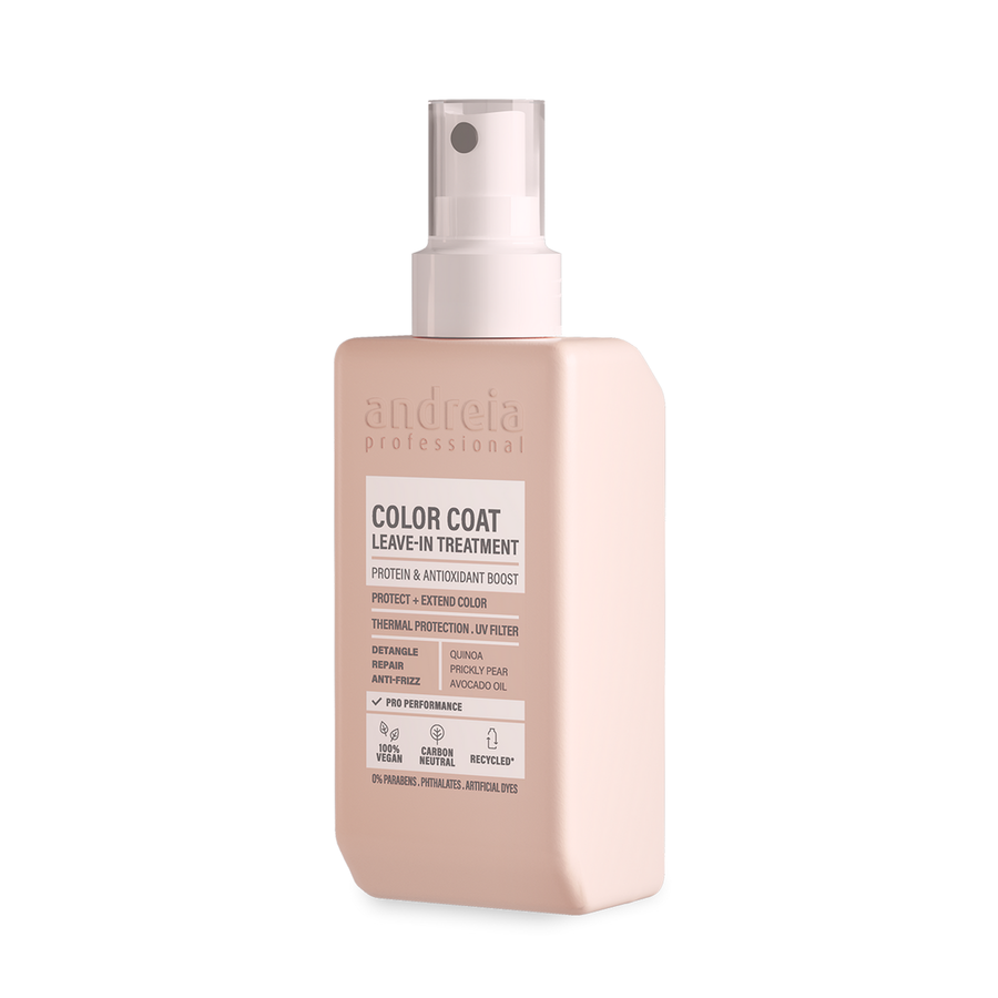 Andreia Color Coat Leave-In Treatment 100 ml — embalagem completa em fundo branco