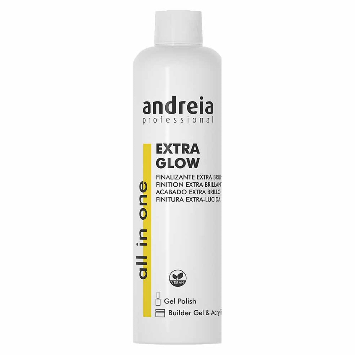 Andreia All In One Extra Glow 250 ml — embalagem sobre fundo branco