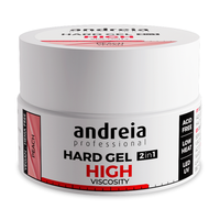 Andreia Hard Gel Alta Viscosidade Peach 22 g — embalagem completa sobre fundo branco