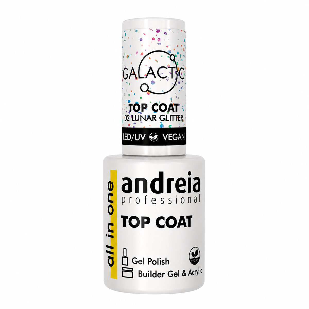 Andreia Galactic Top Coat 02 Lunar Glitter 10,5 ml