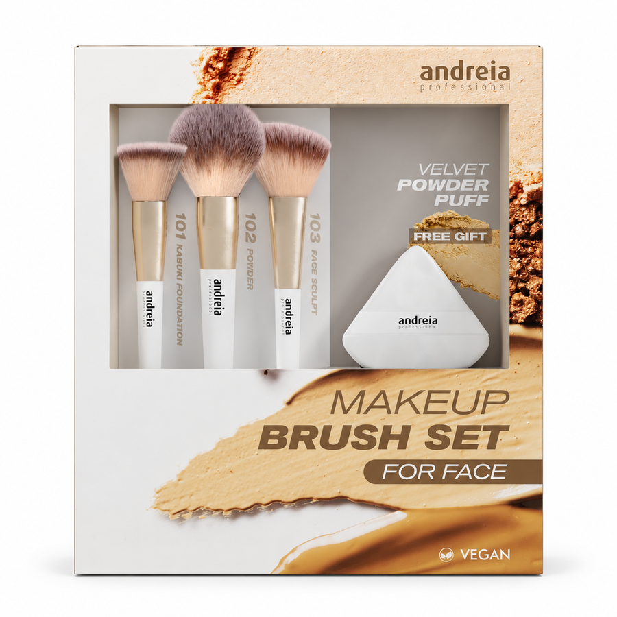 Andreia Makeup Brush Set for Face Kit de Pincéis de Rosto