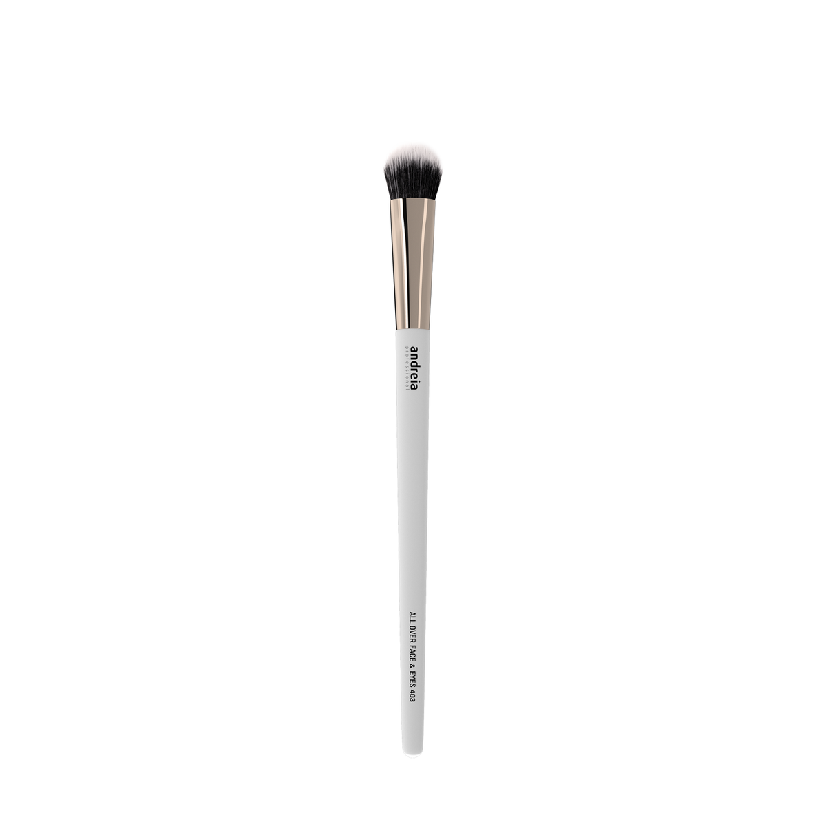 Andreia Pincel Duo Fiber All Over Face & Eyes 403 — vista integral sobre fundo branco