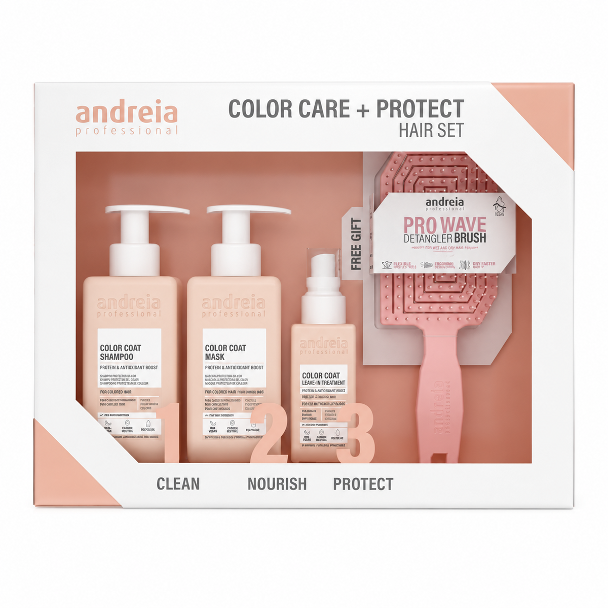 Andreia Color Care + Protect Hair Set Pink