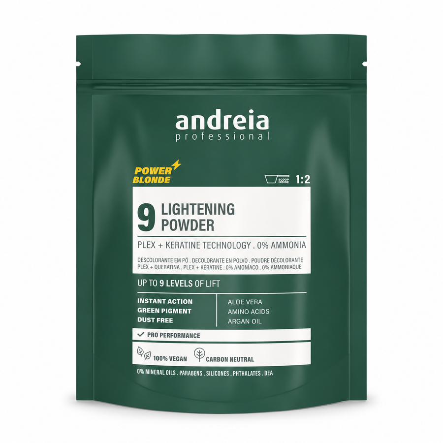 Andreia Power Blonde 9 Pó Descolorante Verde 500 g