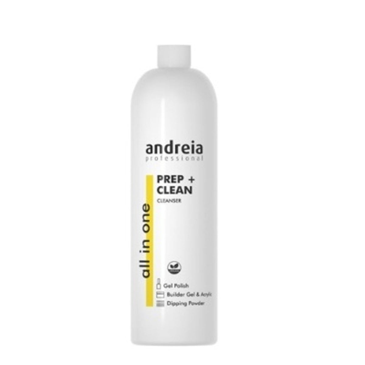 Andreia All In One Prep + Clean Cleanser 1000 ml — frasco completo em fundo branco