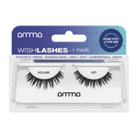 Andreia AMMA Wish Lashes 401 — um par, embalagem completa em fundo branco