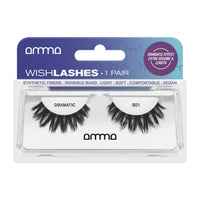 Andreia AMMA Wish Lashes 501 — um par, embalagem completa em fundo branco