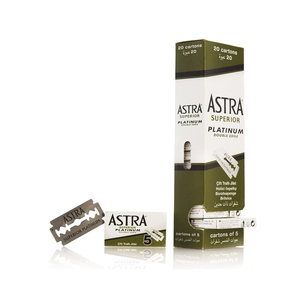 Astra Superior Platinum Lâminas de Barbear — 100 Unidades